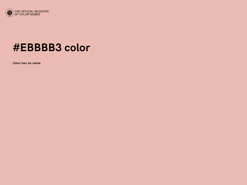 #EBBBB3 color image