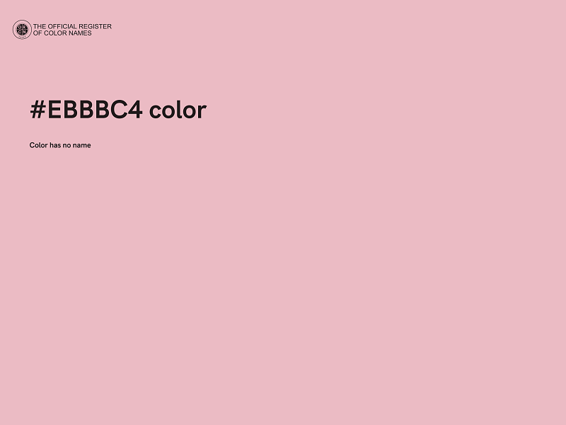 #EBBBC4 color image