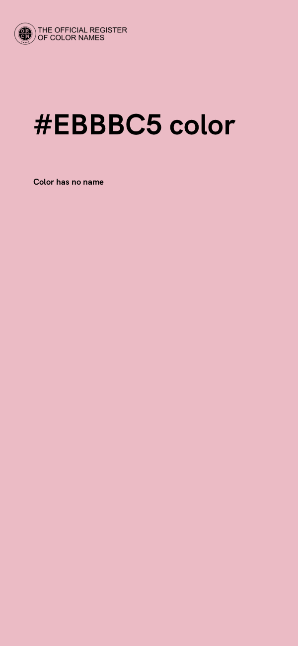 #EBBBC5 color image