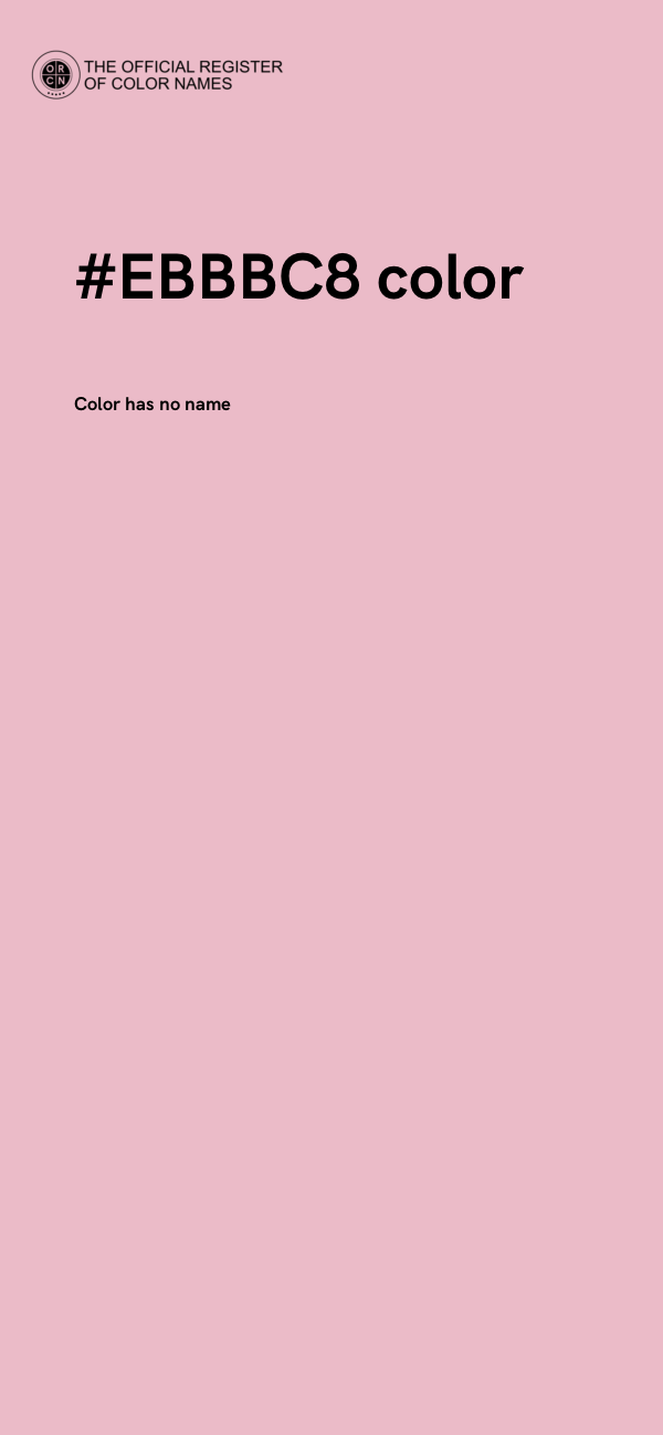 #EBBBC8 color image