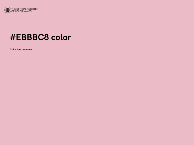 #EBBBC8 color image