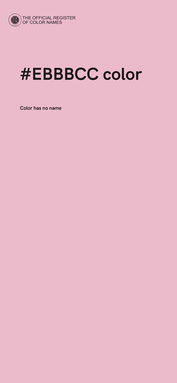 #EBBBCC color image