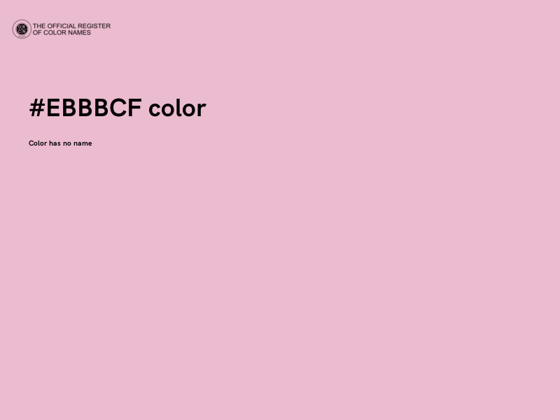 #EBBBCF color image