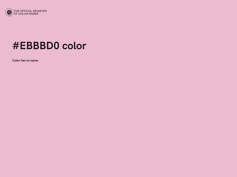 #EBBBD0 color image