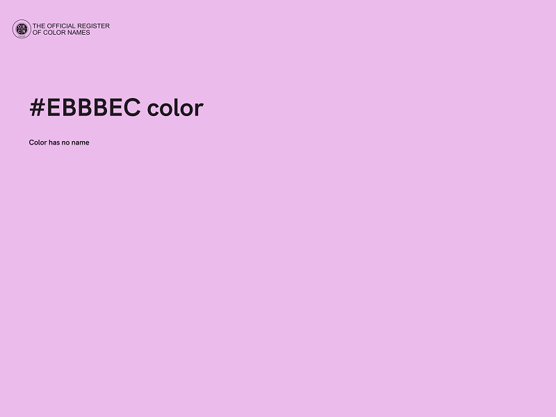#EBBBEC color image