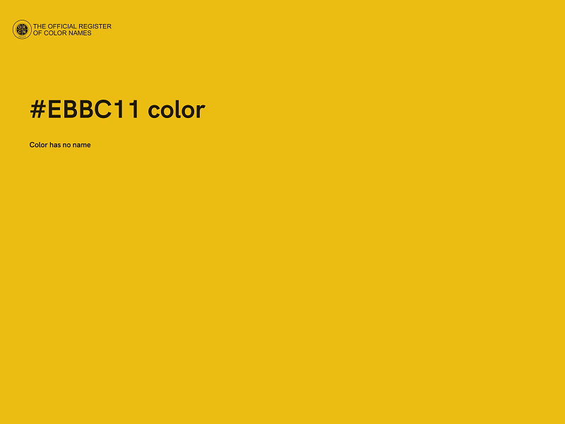 #EBBC11 color image