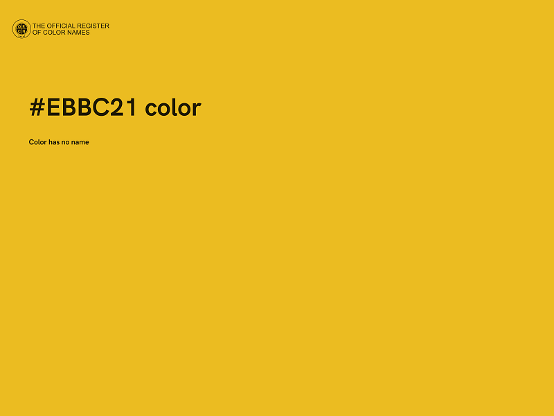 #EBBC21 color image