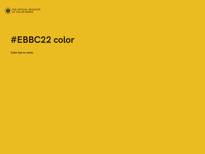 #EBBC22 color image