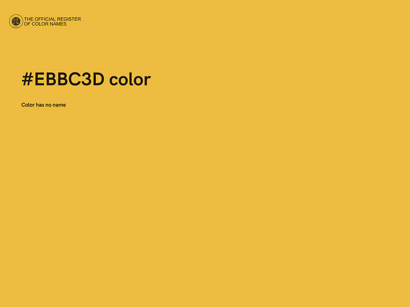 #EBBC3D color image