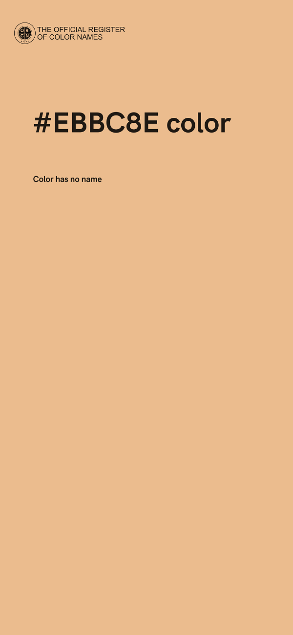 #EBBC8E color image