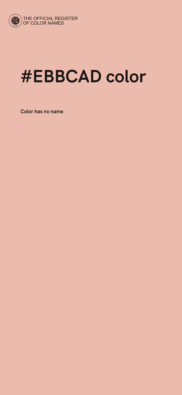 #EBBCAD color image