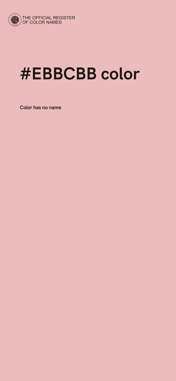 #EBBCBB color image