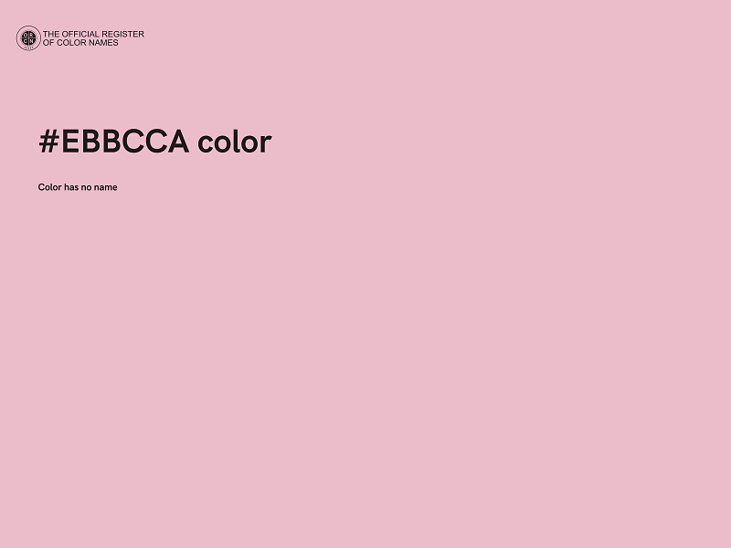 #EBBCCA color image