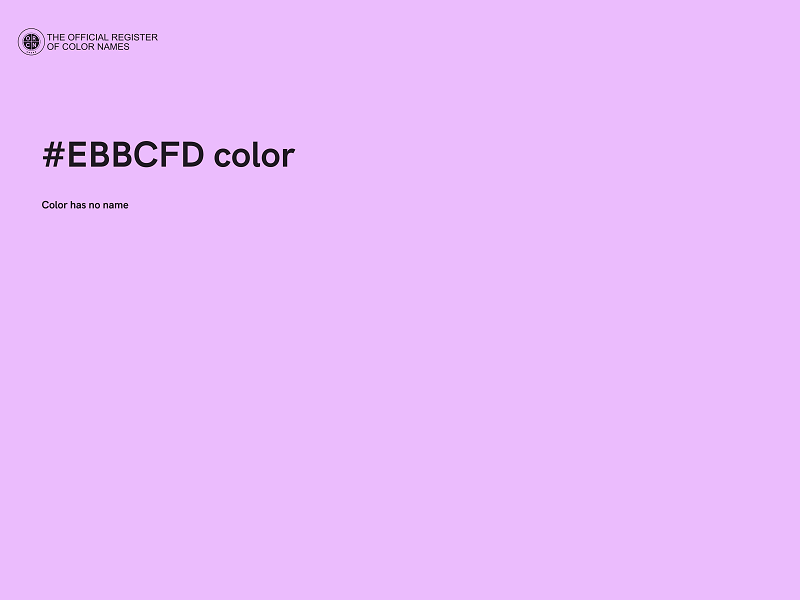 #EBBCFD color image