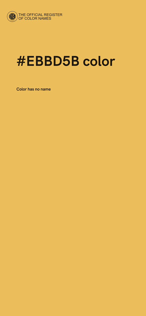 #EBBD5B color image