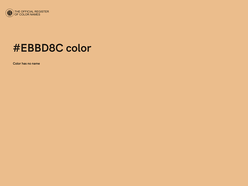 #EBBD8C color image