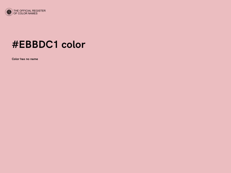 #EBBDC1 color image