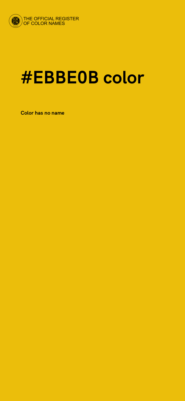 #EBBE0B color image