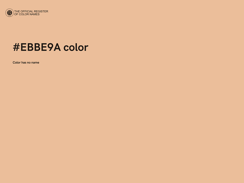 #EBBE9A color image