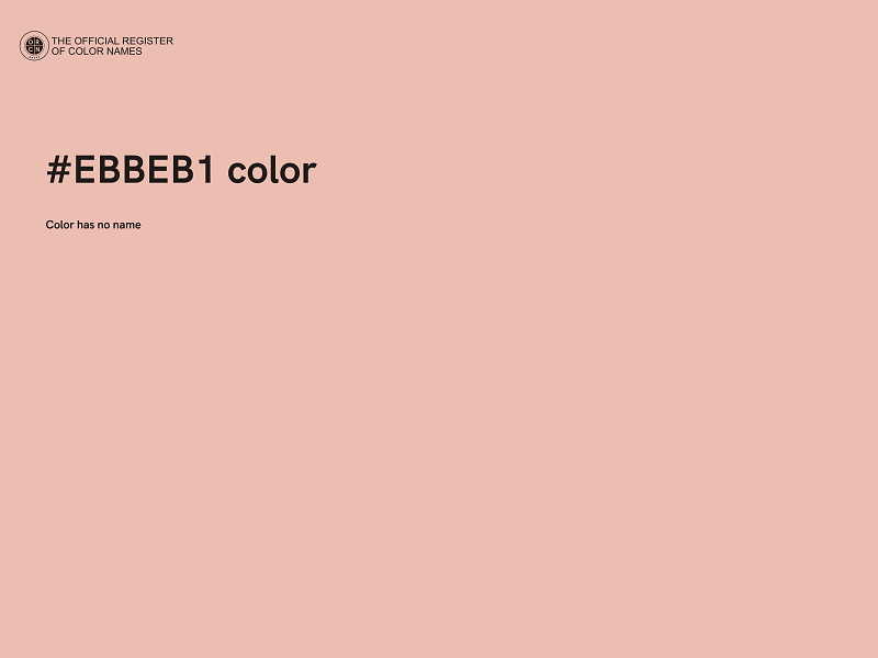 #EBBEB1 color image