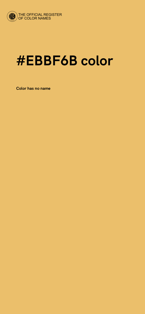 #EBBF6B color image