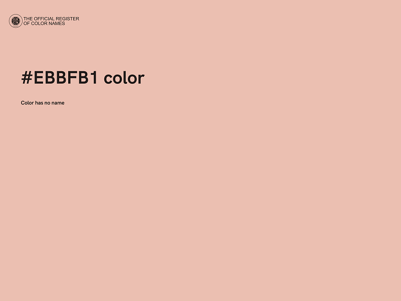 #EBBFB1 color image