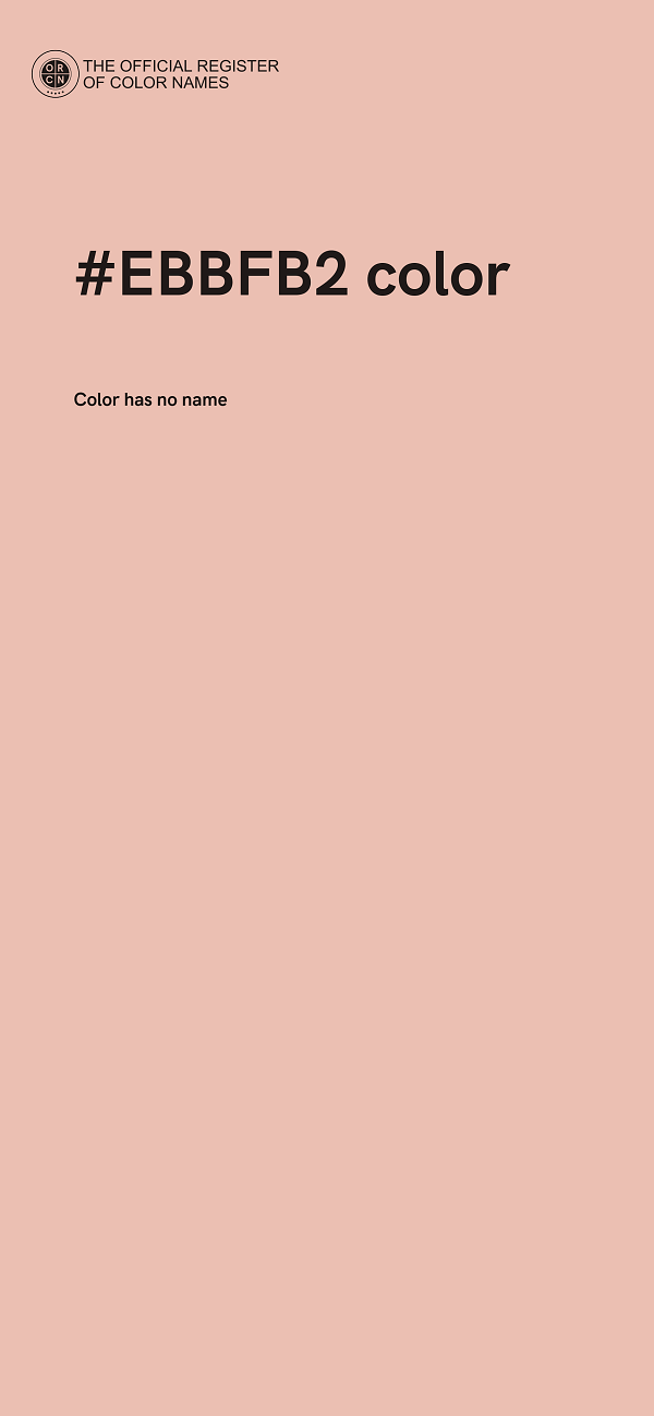 #EBBFB2 color image