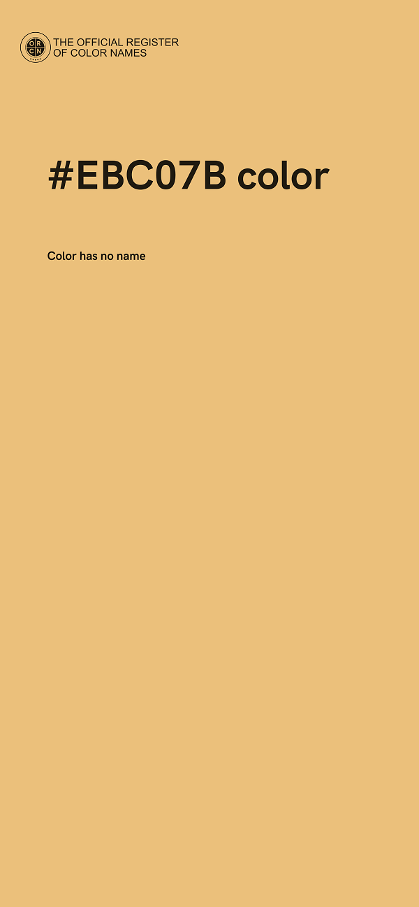 #EBC07B color image