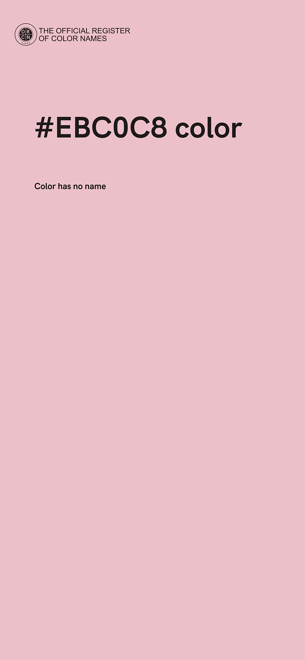 #EBC0C8 color image
