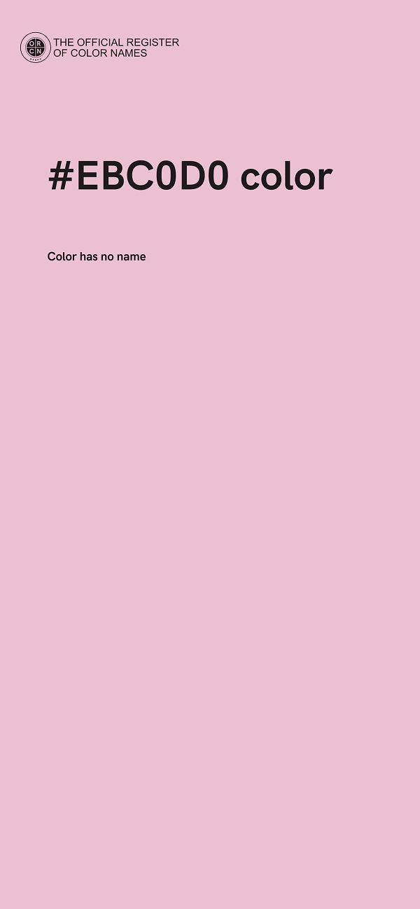 #EBC0D0 color image