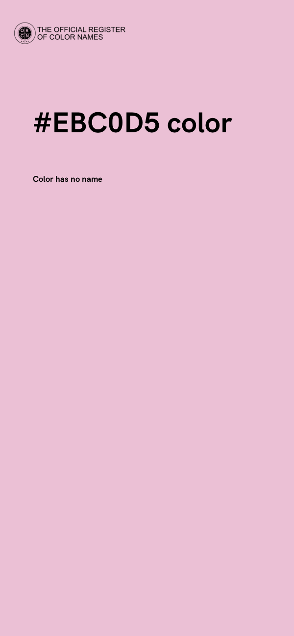 #EBC0D5 color image
