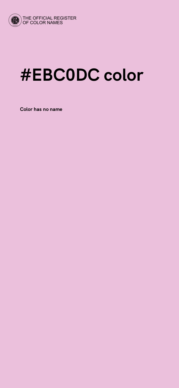 #EBC0DC color image