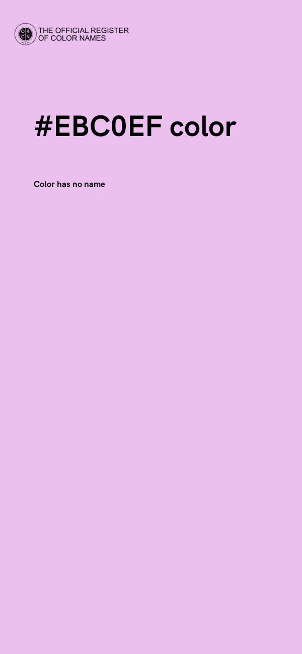 #EBC0EF color image