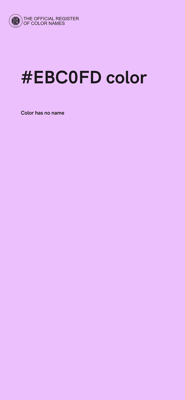 #EBC0FD color image