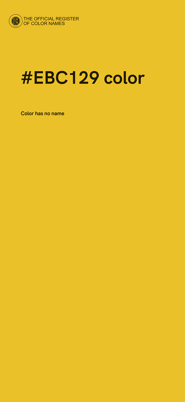 #EBC129 color image