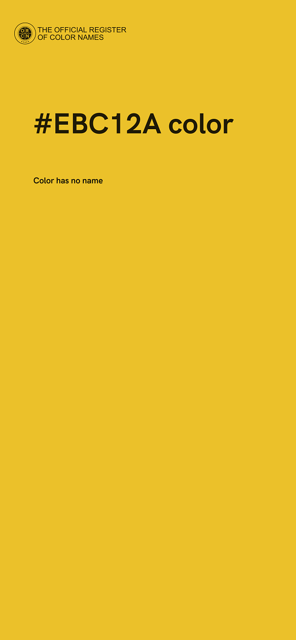 #EBC12A color image