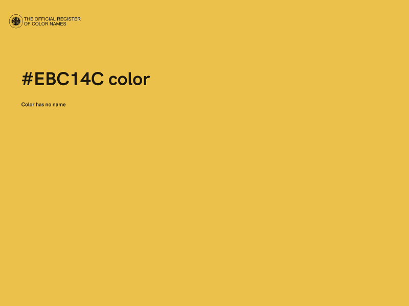 #EBC14C color image