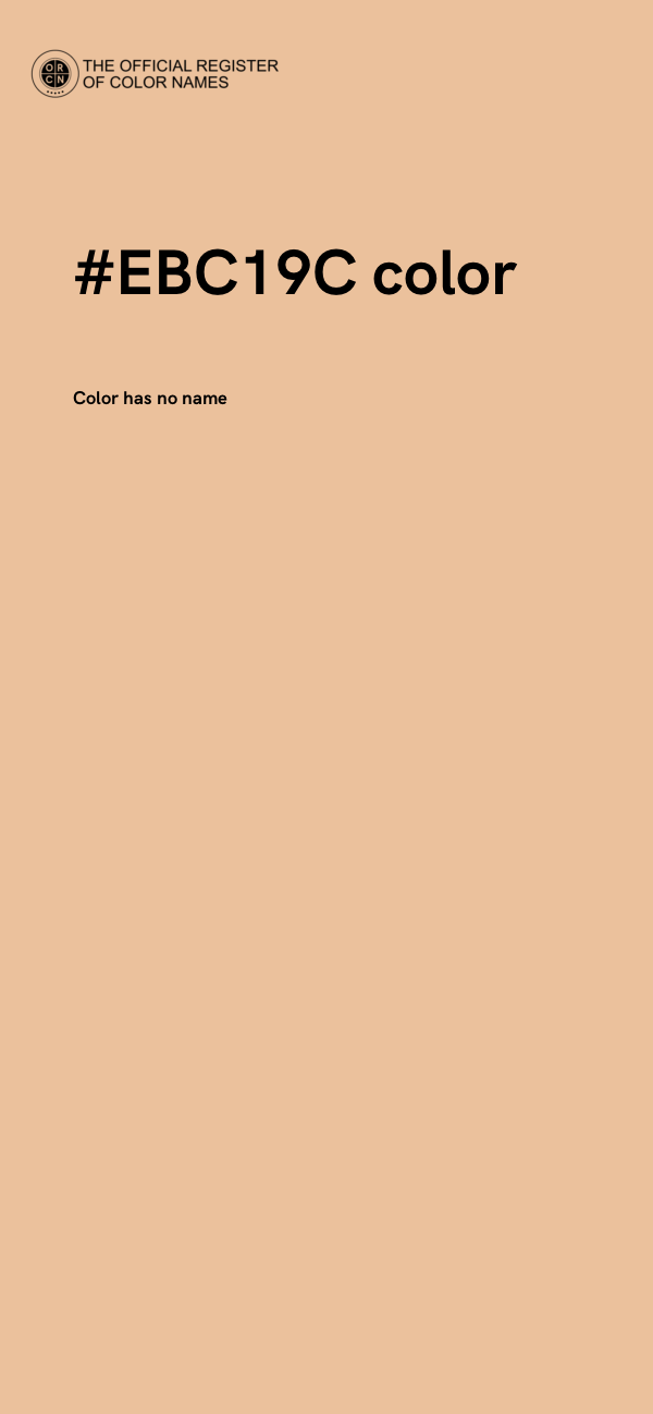 #EBC19C color image