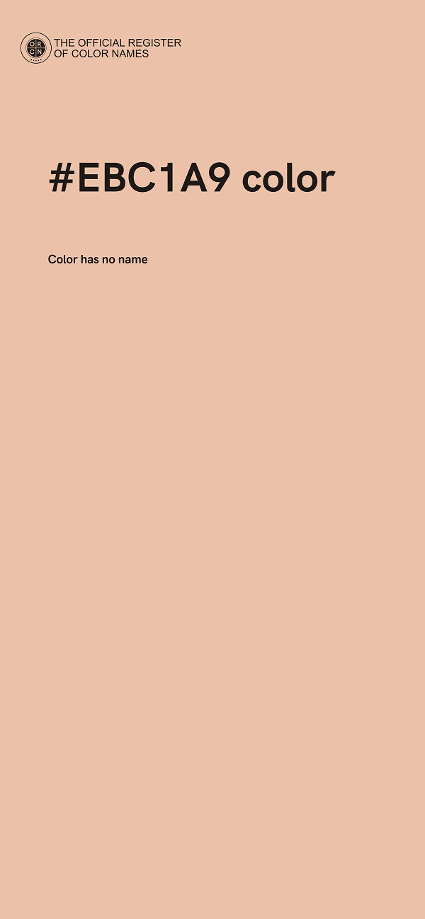 #EBC1A9 color image
