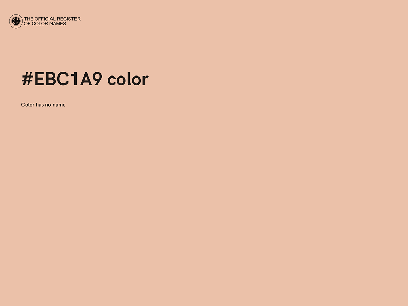#EBC1A9 color image