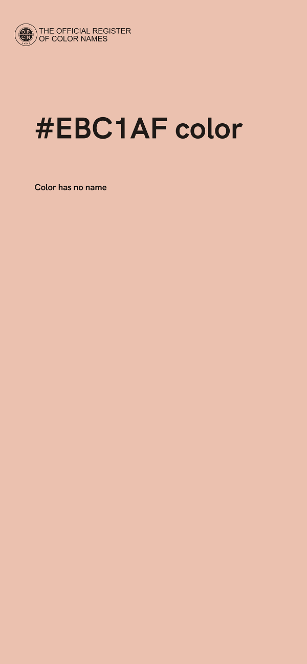 #EBC1AF color image