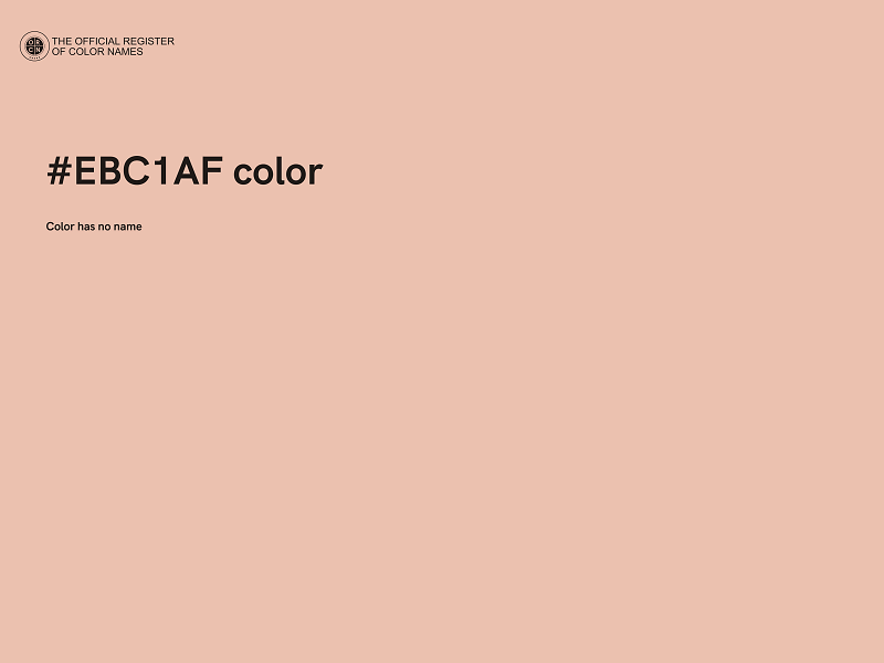 #EBC1AF color image