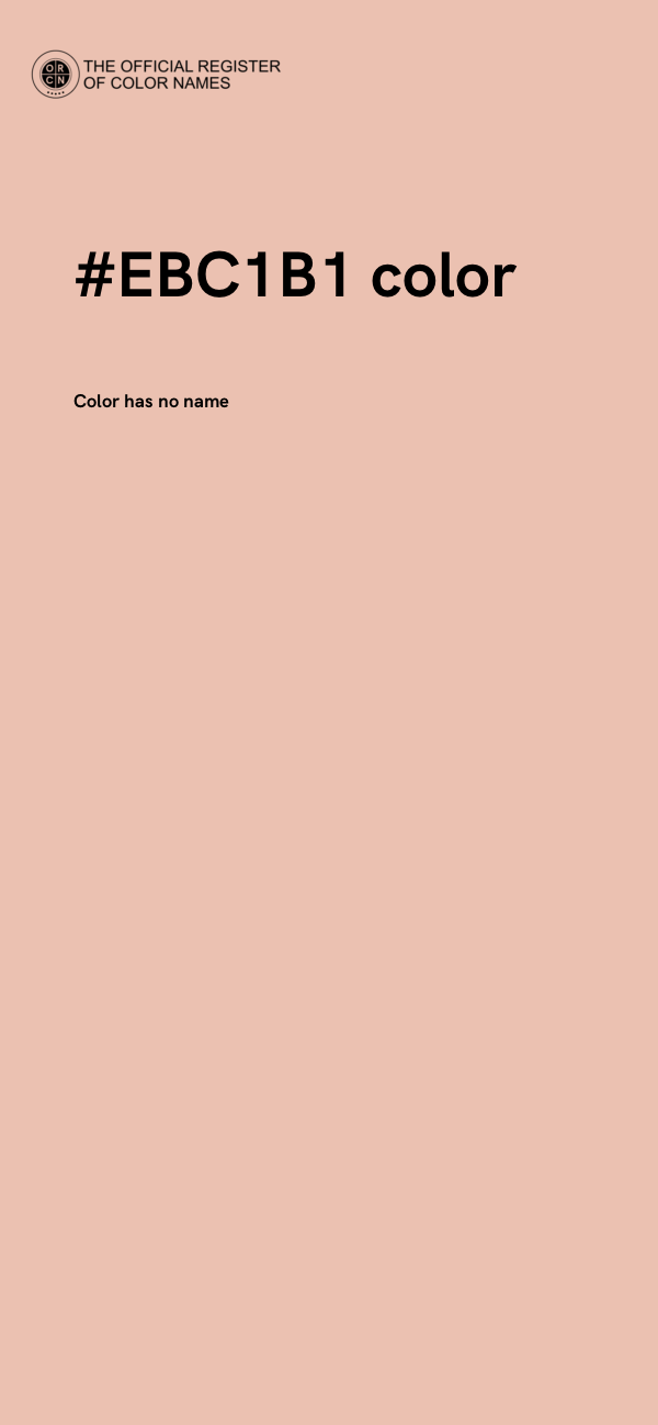 #EBC1B1 color image