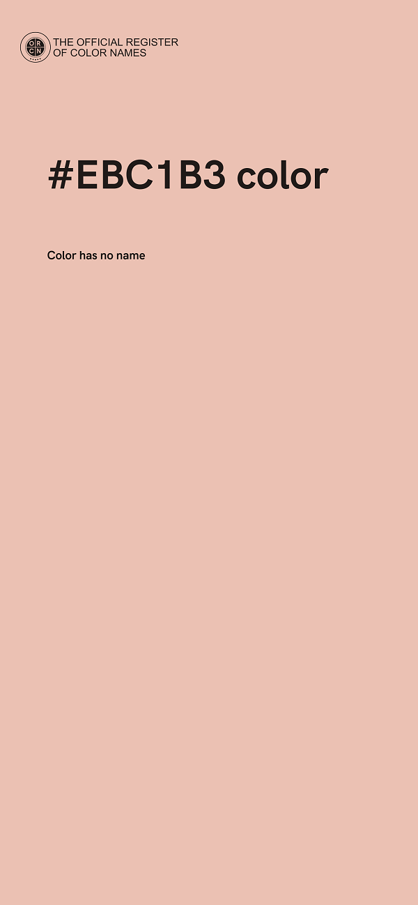 #EBC1B3 color image