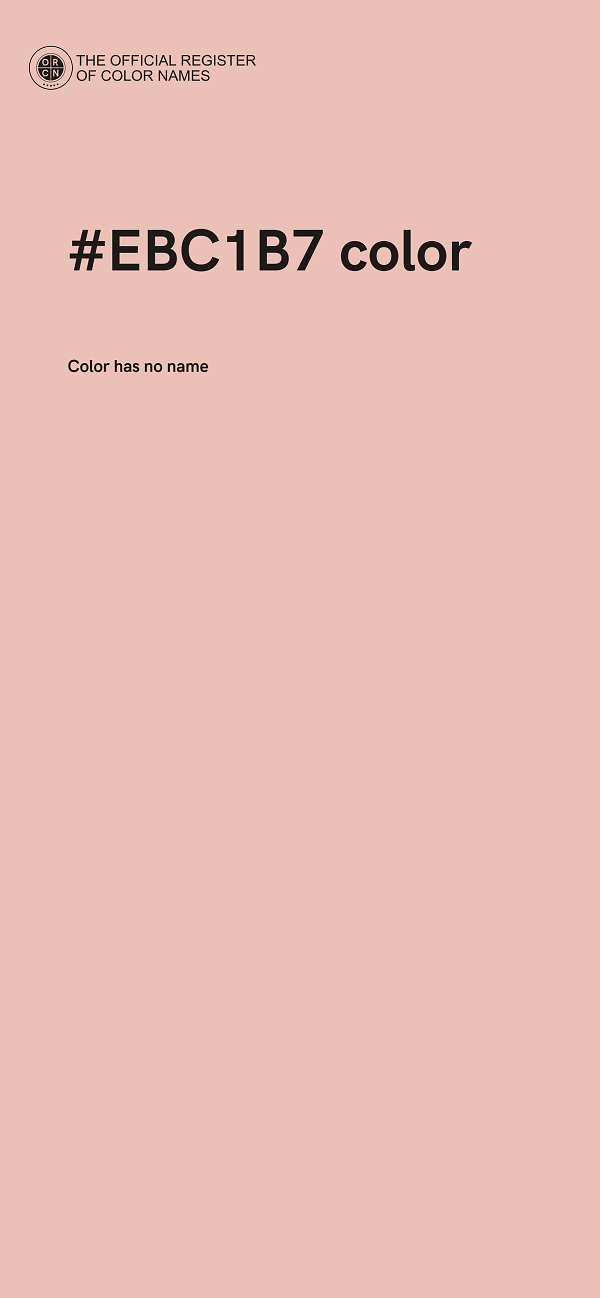 #EBC1B7 color image