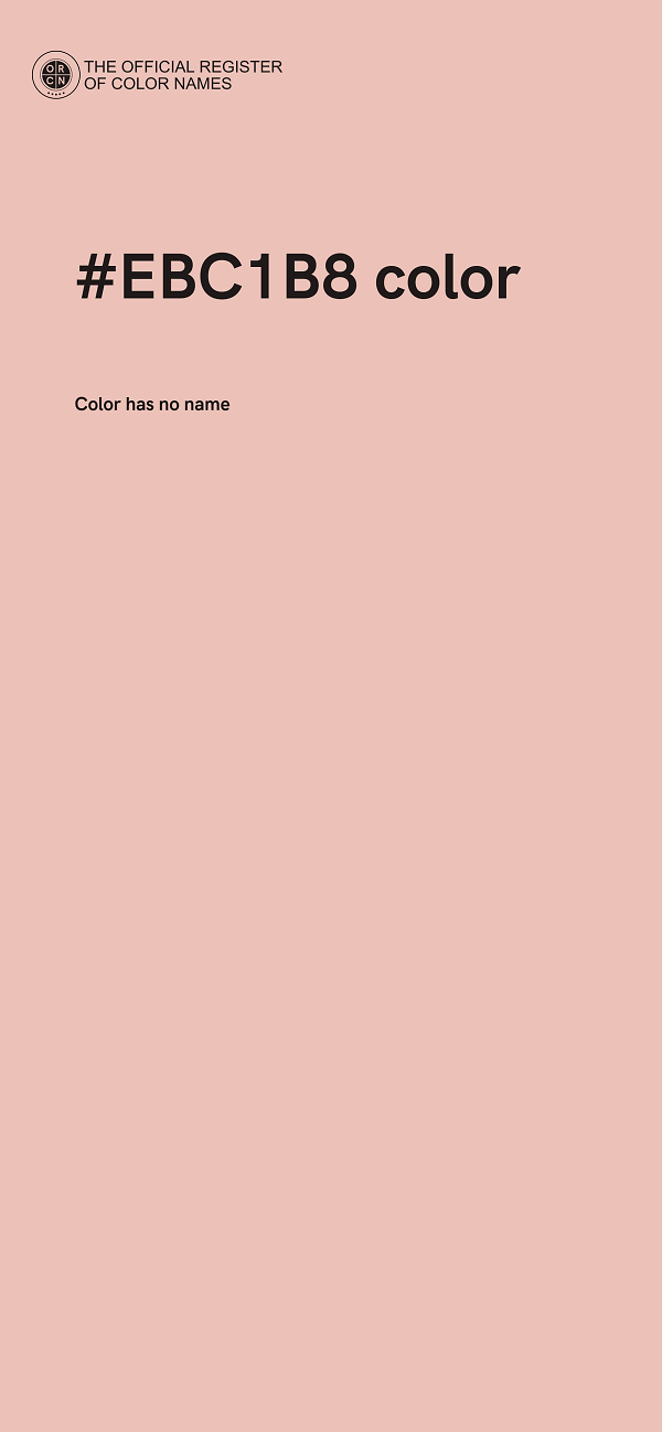 #EBC1B8 color image