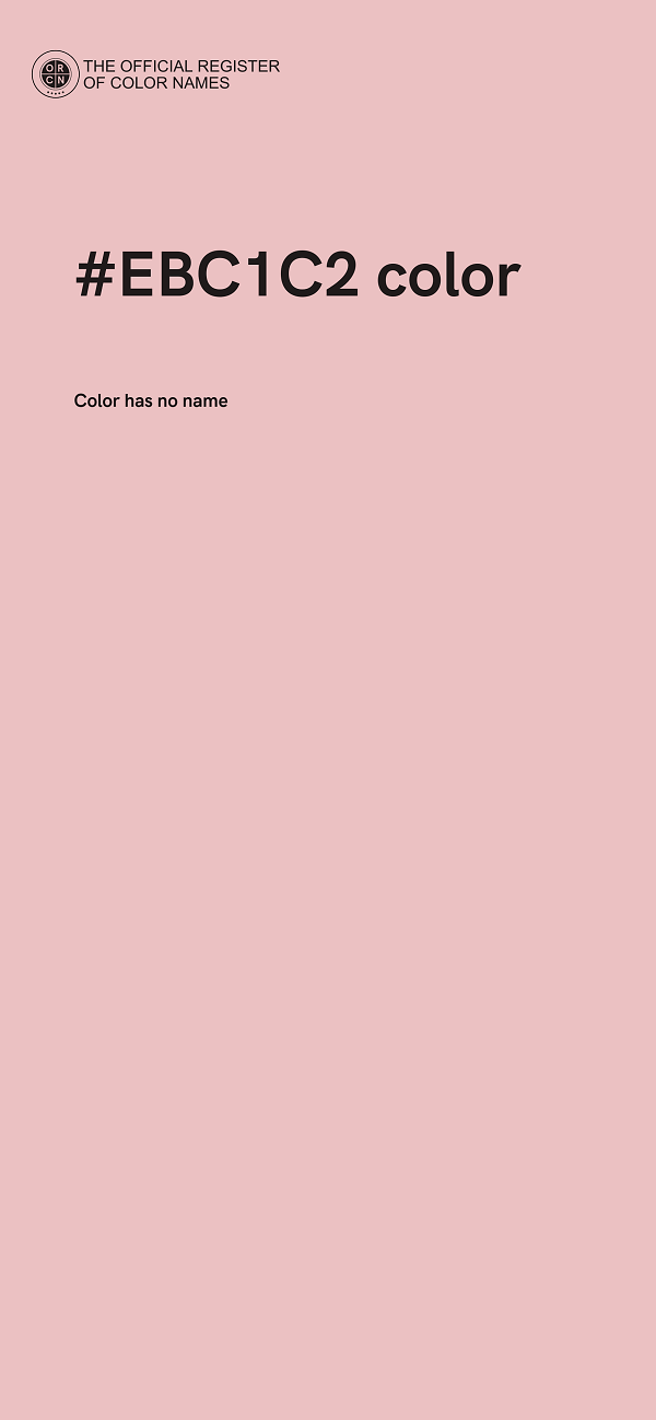 #EBC1C2 color image