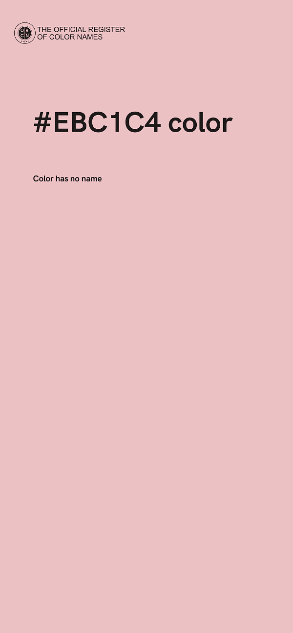 #EBC1C4 color image