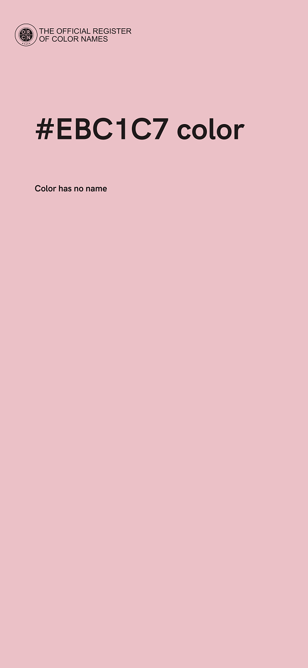 #EBC1C7 color image