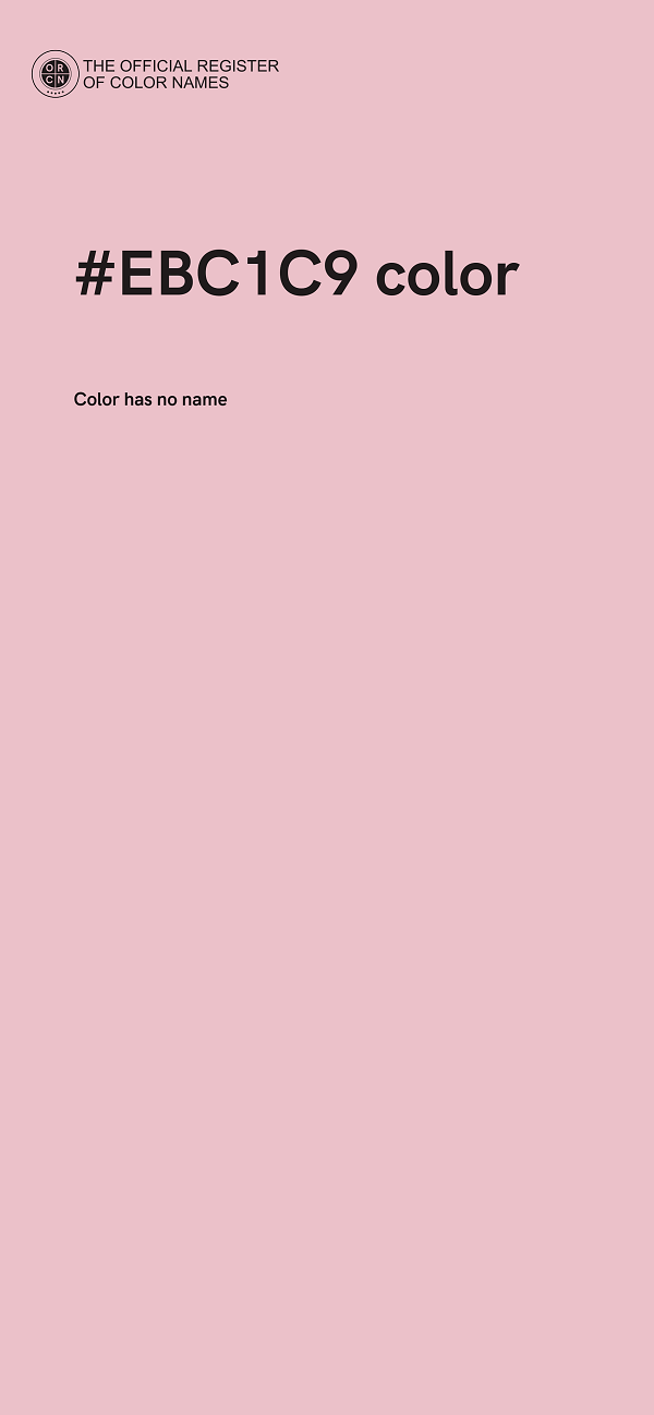 #EBC1C9 color image